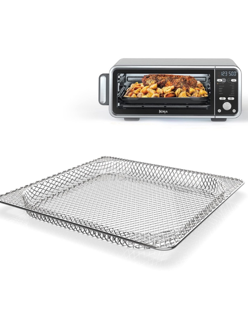 Ninja Air fryer Silver Mesh Basket Tray #0258
